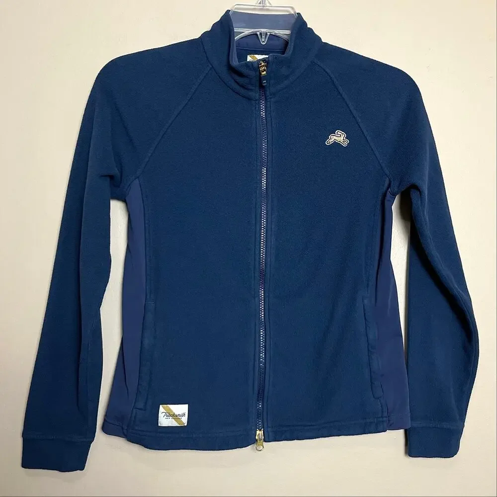 Tracksmith Franklin Fleece Jacket Dark Blue Navy